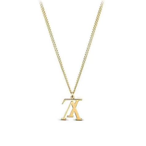 louis vuitton upside down necklace gold